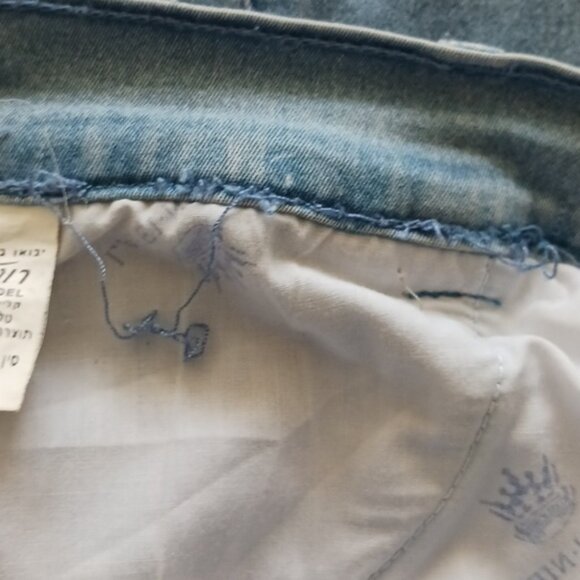 LAFEI- NIER Woman's Jeans Light Blue W Swarovski Crystals - Picture 14 of 16